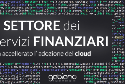 cloud nel settore dei servizi finanziari 